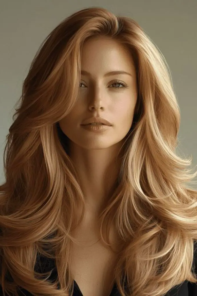 28 Best Feathered Layered Hairstyles 17 15. Feathered Long Layers: Volume and Movement