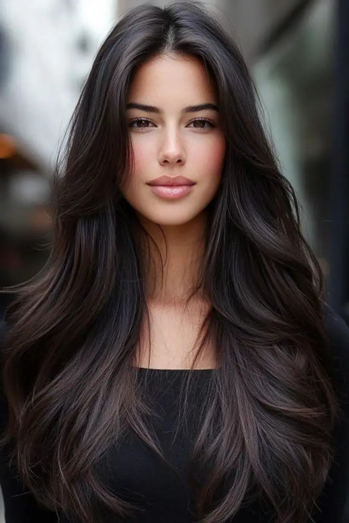 15. Feathered Silk Press Style