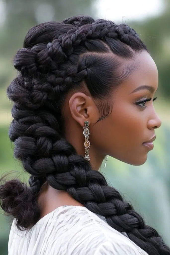 27 Best Winter Hair Braid Ideas 17 15. Frostbitten Mohawk