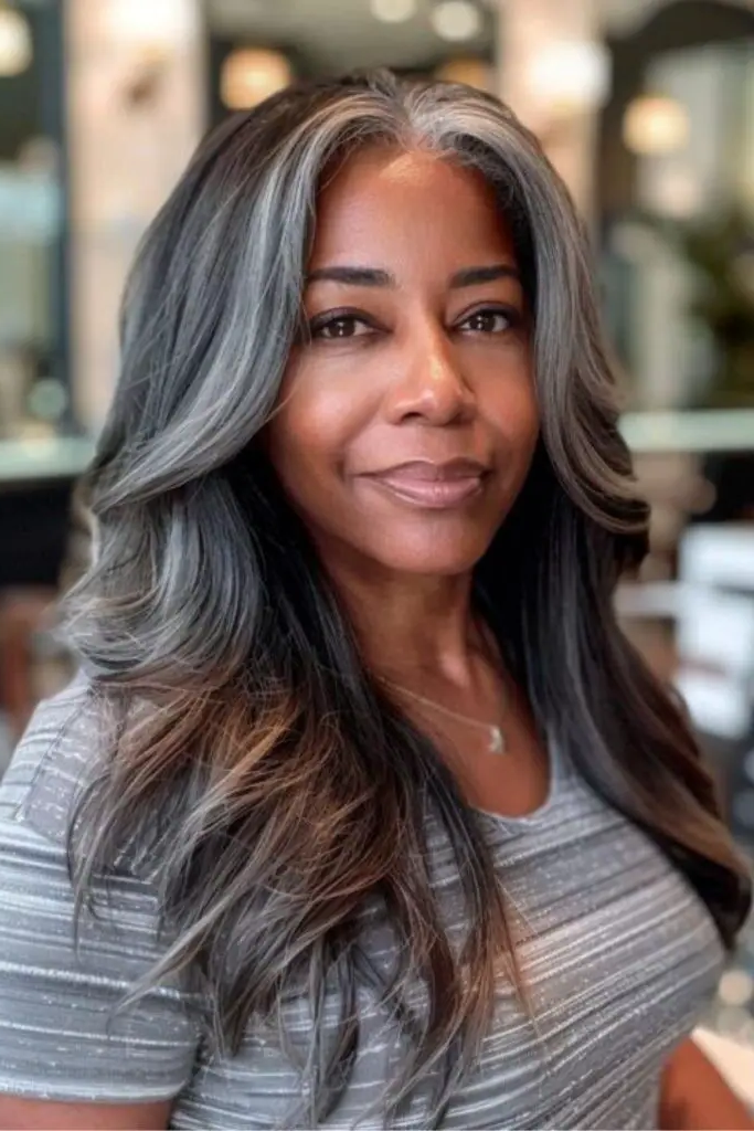 15. Loose Waves with Silver Ends: Relaxed Yet Radiant