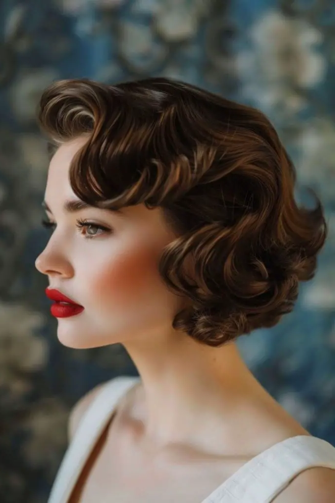 29 Top Spring Hairstyles for 2025 17 15. Retro Waves with Volume