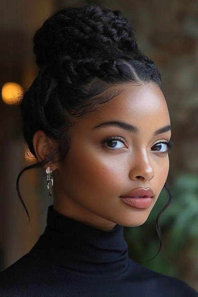 29 Brilliant Brazilian Wool Hairstyles 17 15. Wool Top Knot Wonder