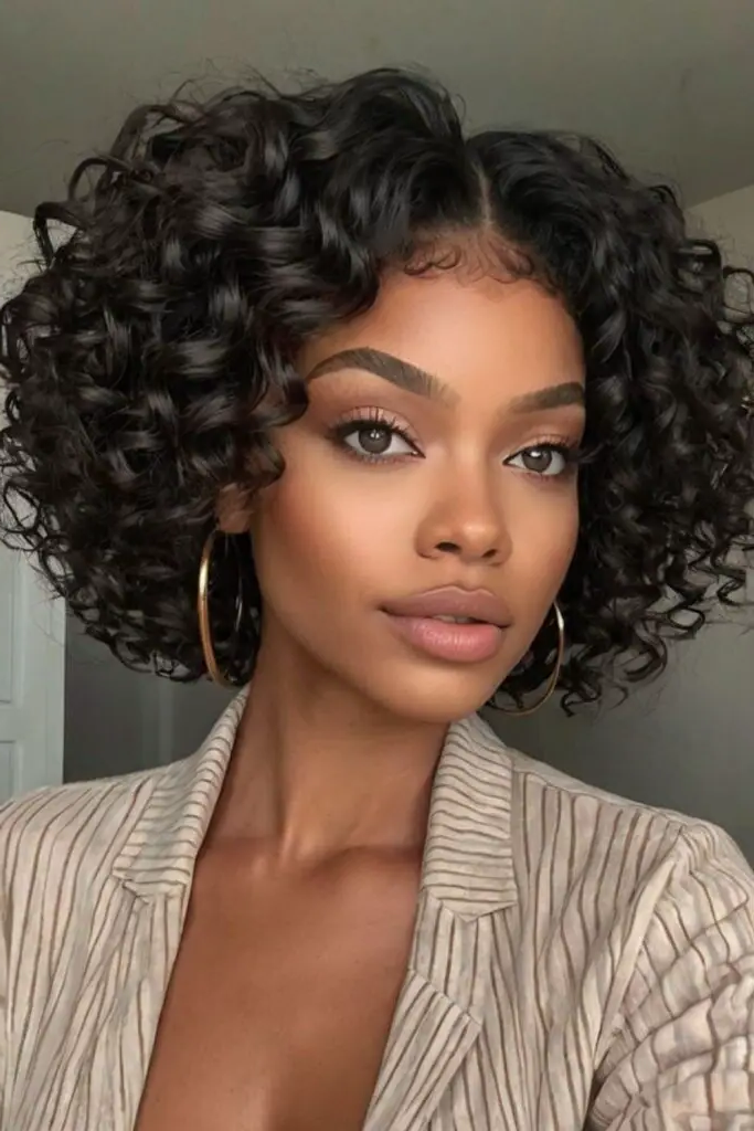 16. Curly Bob Bounce