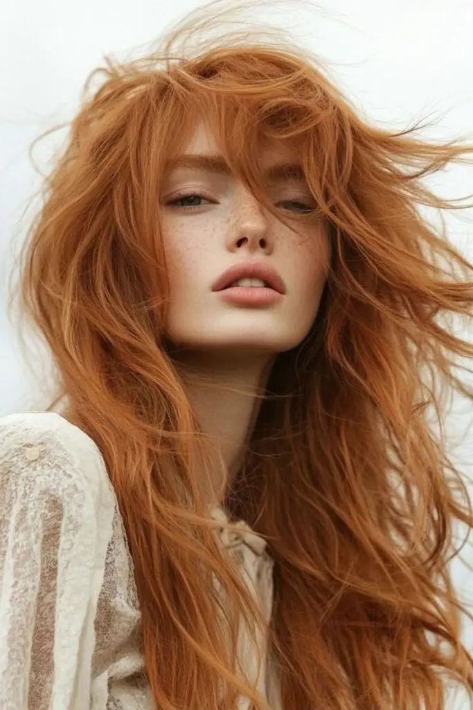27 Stunning Shaggy Layered Haircut Ideas 18 16. Ember Fringe
