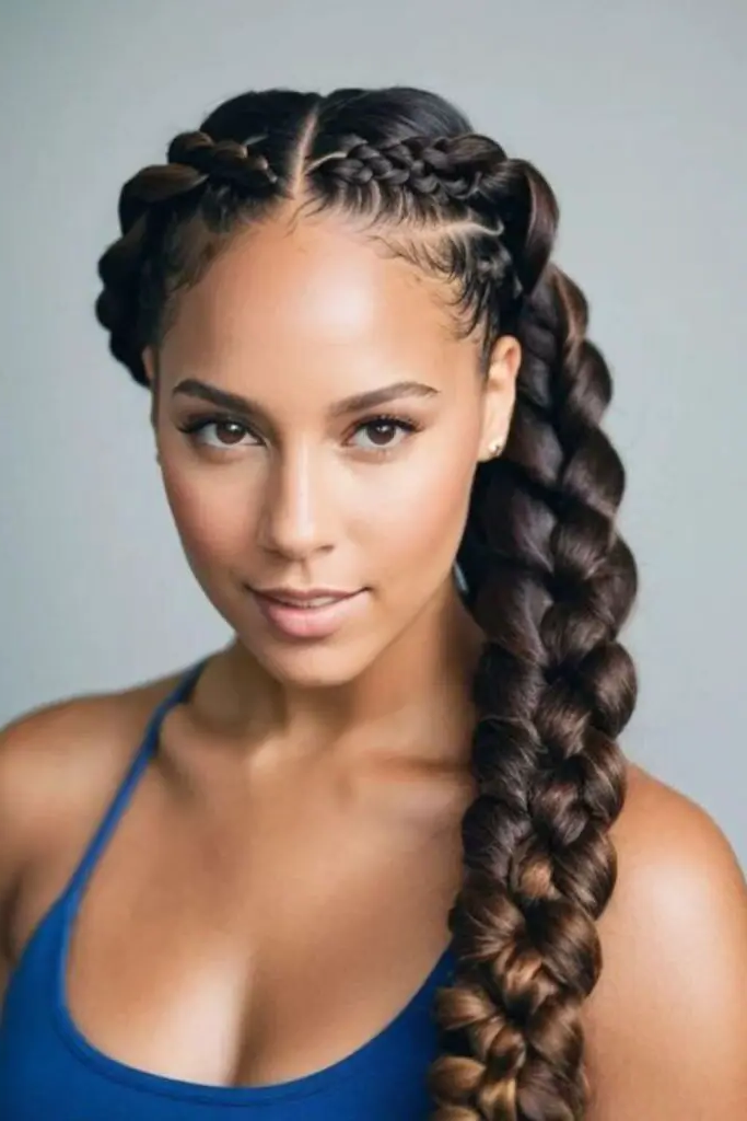 29 New Braided Hairstyles 18 16. Infinity Loop Braids