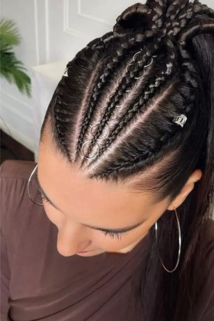 29 Gorgeous Soccer Hairstyles 18 16. Micro Braids Masterpiece