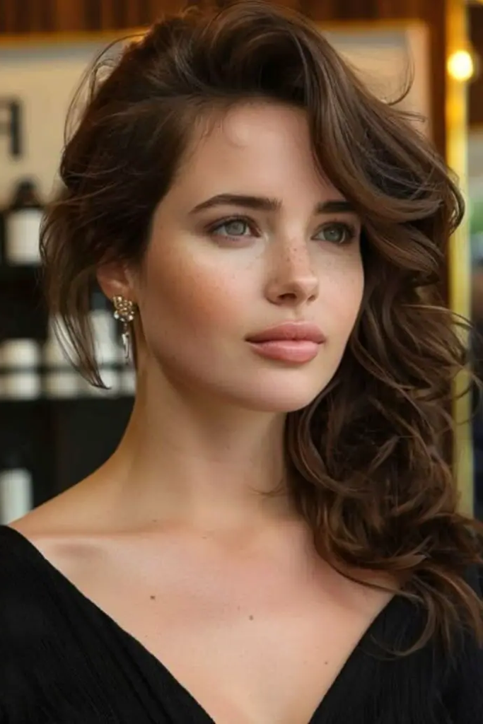 16. Side-Parted Tuck-Behind Classic