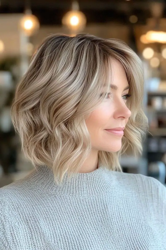 29 Messy Blonde Bob Ideas 18 16. Smoky Blonde Illusion