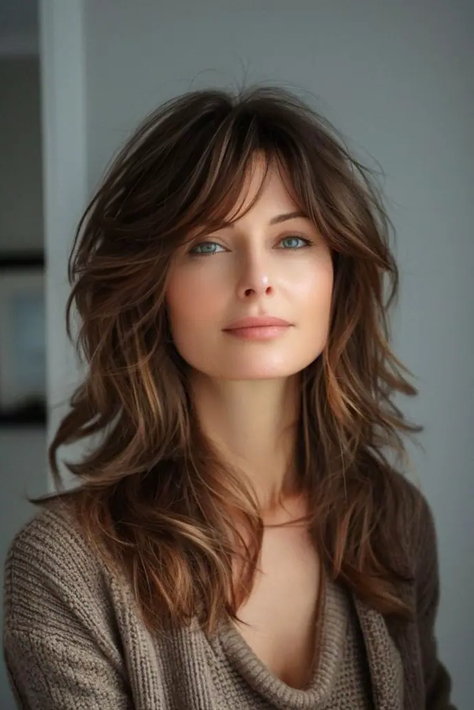 29 Stunning Butterfly Bangs Hairstyles 18 16. Soft Butterfly Bangs: Light and Breezy