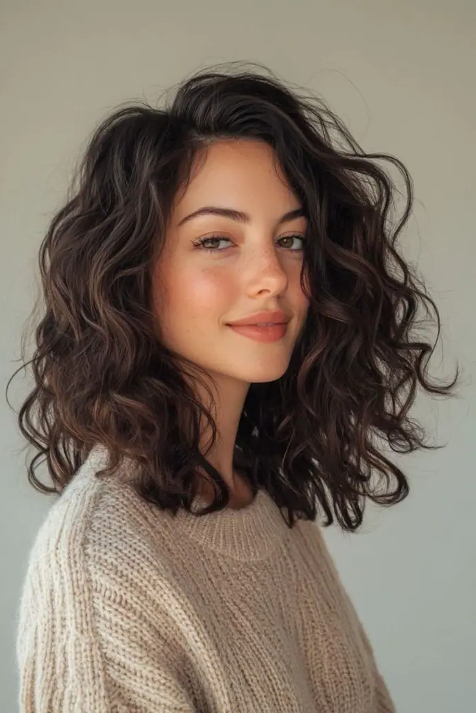 28 Best Haircuts for Thin Fine Hair Long 18 16. Soft Curled Lob with Side Part