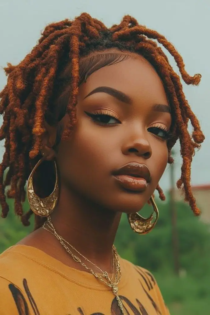 28 Best Dreads Short Hair Styles 19 17. Crisscross Locs Creativity