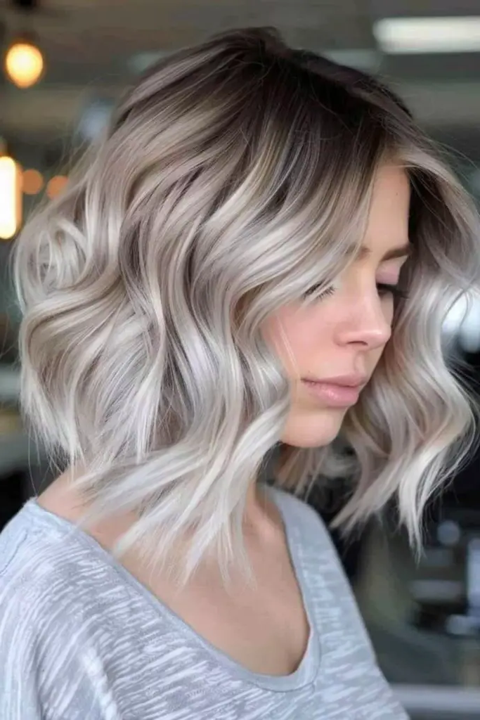 29 Grey Blonde Hair Ashy Highlights 19 17. Lunar Eclipse Fade