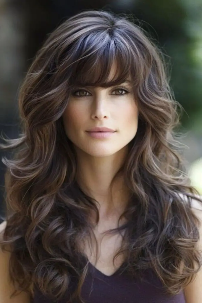 27 Long Layered Haircuts with Face Framing 19 17. Phoenix-Forged Locks