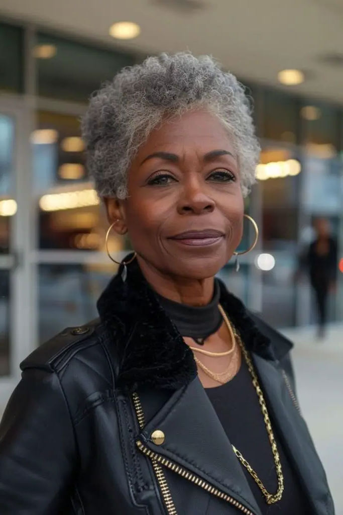 17. Sculpted Silver Pompadour: Refined with Swagger