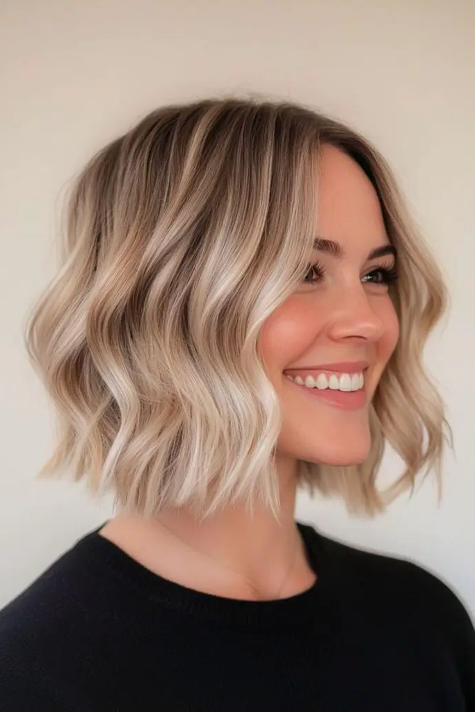 29 Best Haircuts for Thin Fine Hair 19 17. Tousled Bob with Beachy Waves