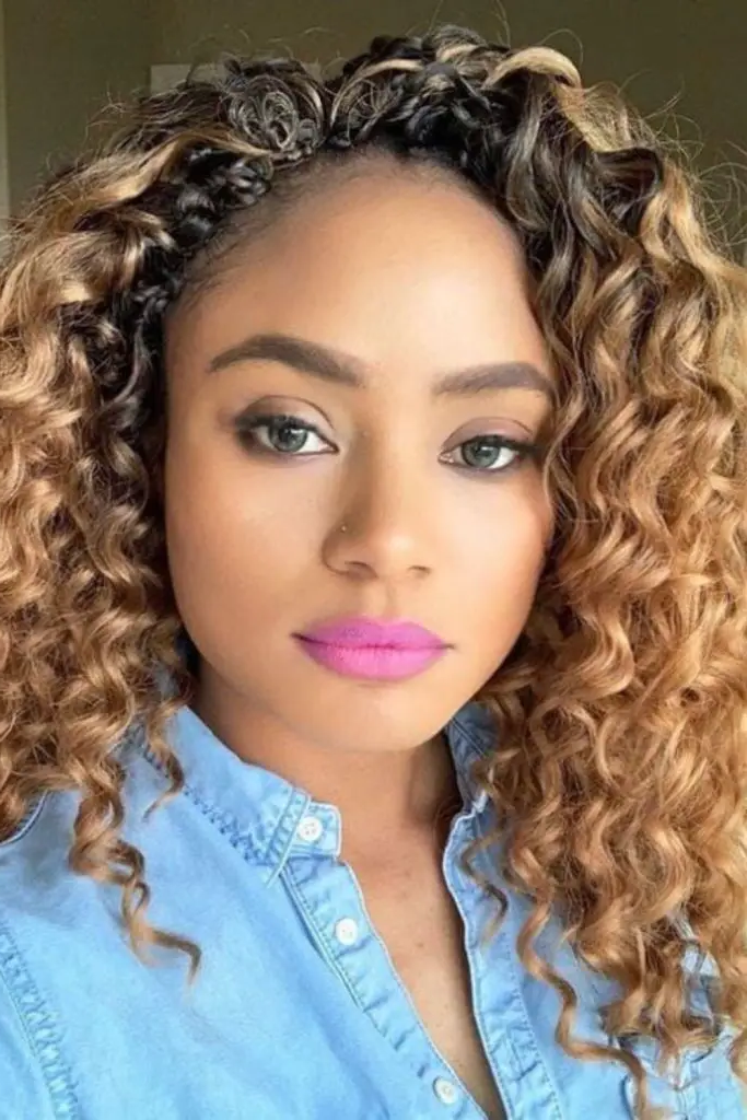 27 Best Crochet Hair Ideas 19 17. Tropical Sunset Blend