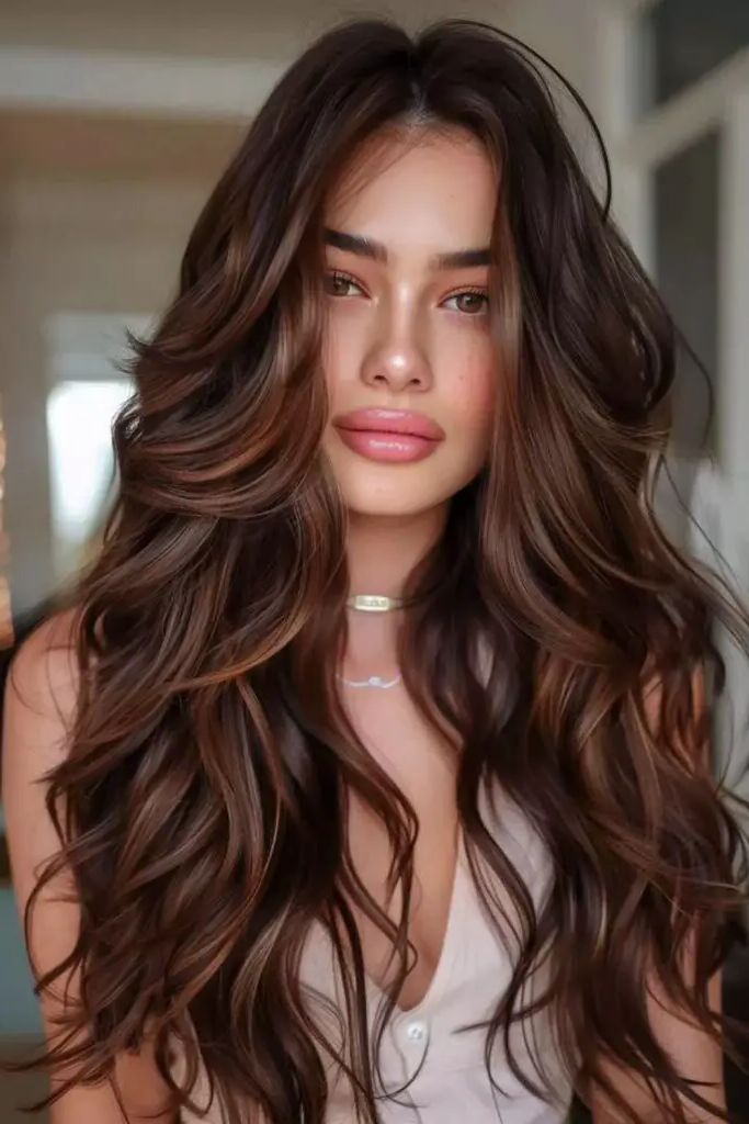 29 Stunning Summer Hair Color for Brunettes 20 18. Auburn Ember Radiance