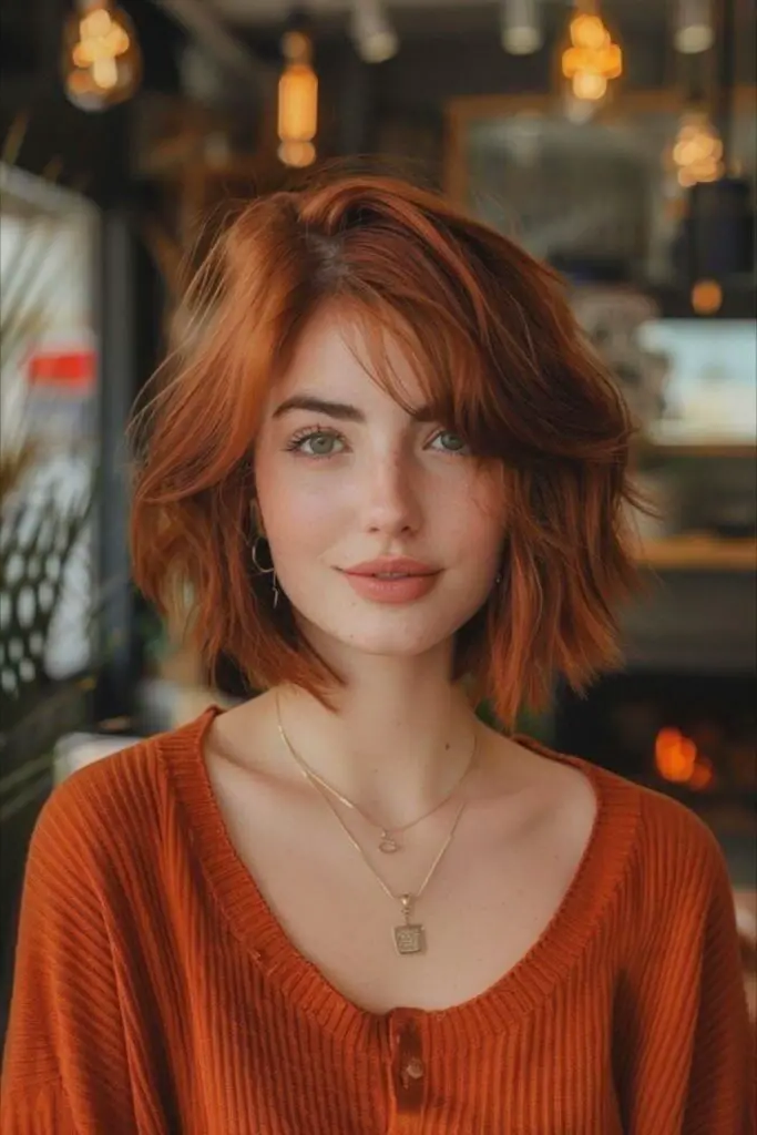 18. Cinnamon Flare Bob