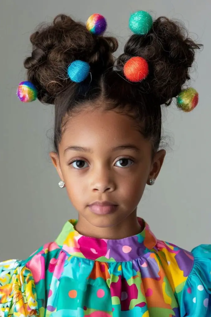 27 Cutest Toddler Beaded Hairstyles for Kids 20 18. Cloud Soft Beaded Afro Puffs