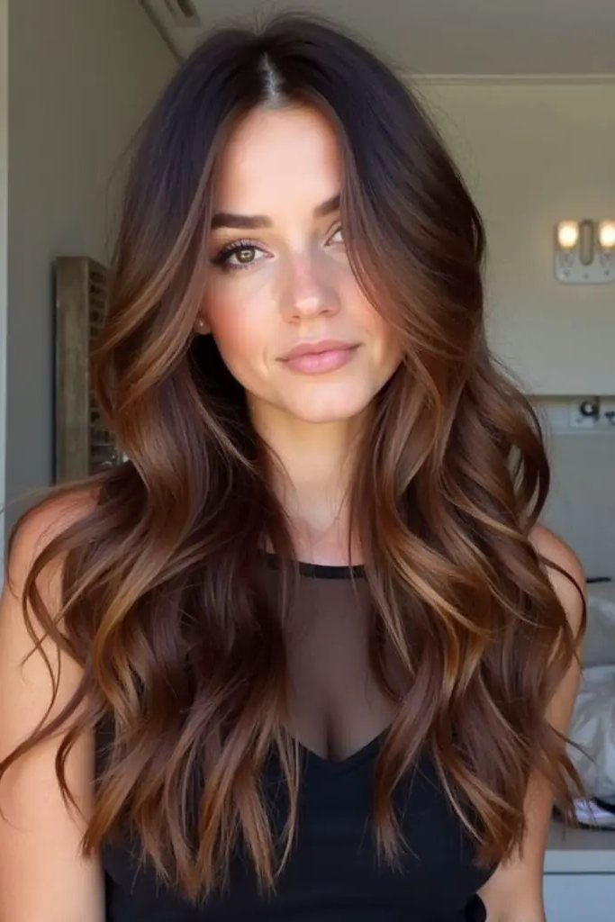29 Best Rich Dark Chocolate Brown Hair Ideas 20 18. Coffee Bean Brunette