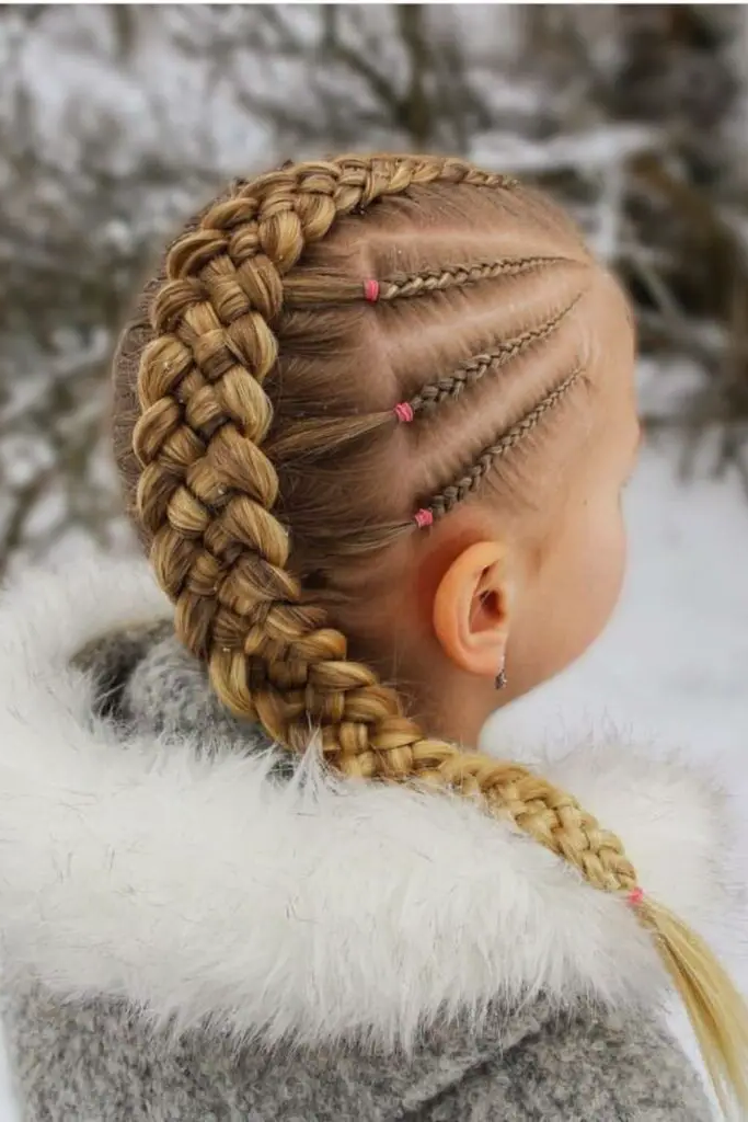29 Cute Toddler Braids Hair Ideas 20 18. Faux Hawk Braids