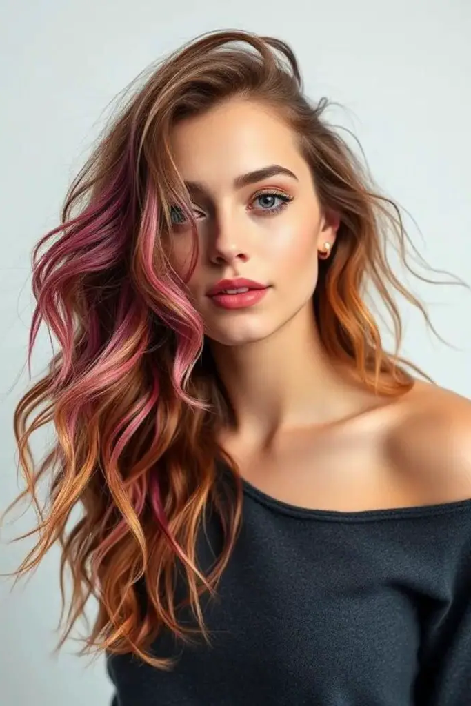 28 Best Long Haircuts with Layers 20 18. Feathered Layers with Dramatic Color