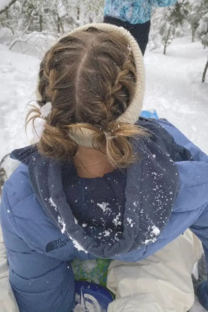 18. Snowstorm Braided Bun