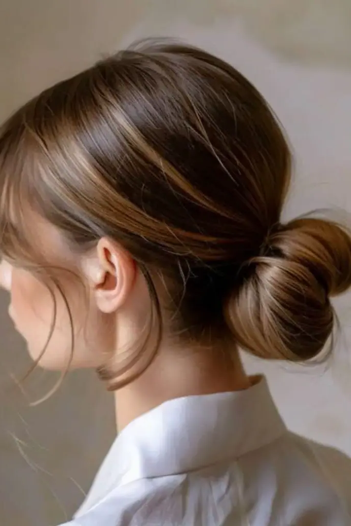 18. Tucked-In Low Bun