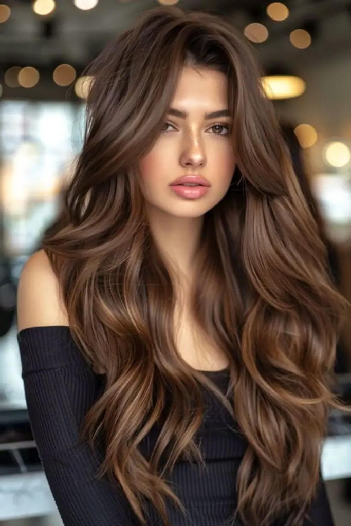 27 Brunette Hair Color Ideas for Summer 21 19. Chocolate Toffee Bliss