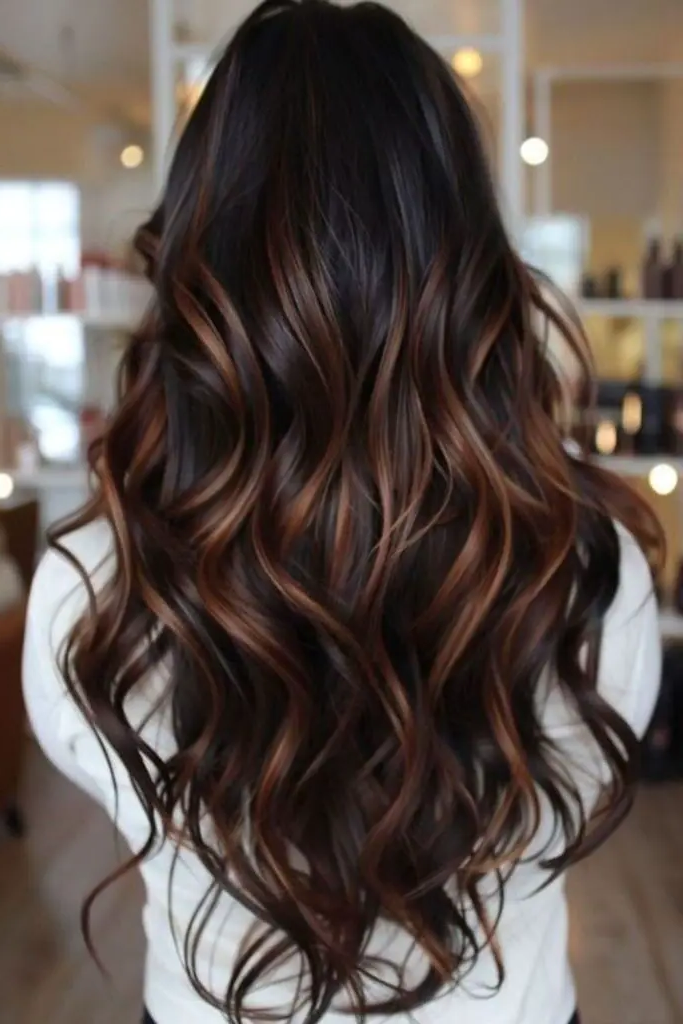 29 Best Rich Dark Chocolate Brown Hair Ideas 21 19. Cocoa Dust Highlights
