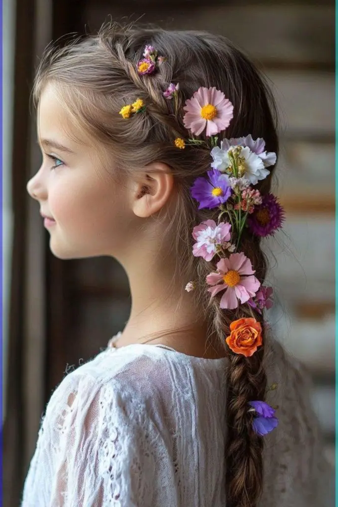 29 Cute Toddler Braids Hair Ideas 21 19. Daisy Chain Braids