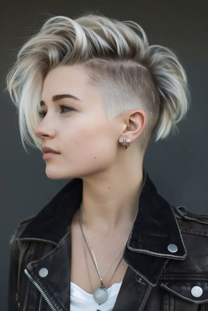 19. Faded Blonde Grunge Undercut