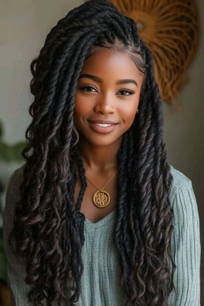 28 Great Female Loc Styles 21 19. Layered Locs