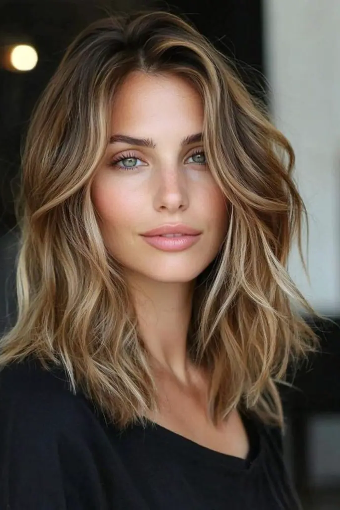 28 Best Volume Haircut for Thin Hair Ideas 21 19. Tousled Medium-Length Layers