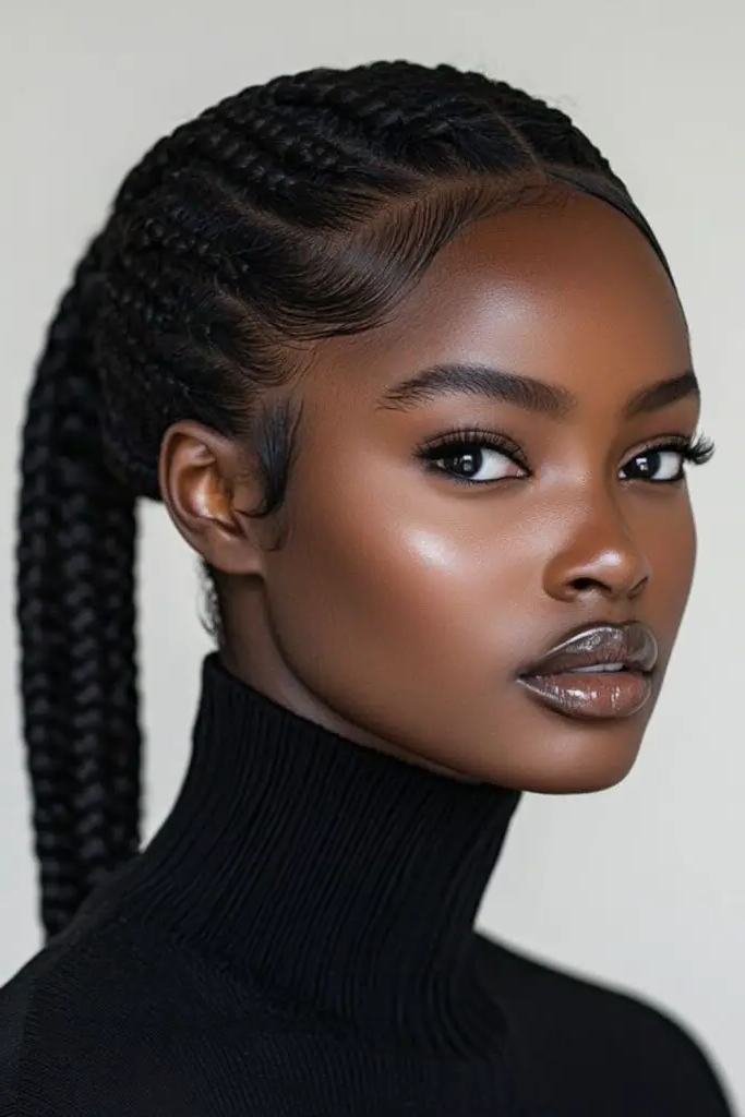 28 Small Dreads Black Women Ideas 21 19. Wet Look Glamour