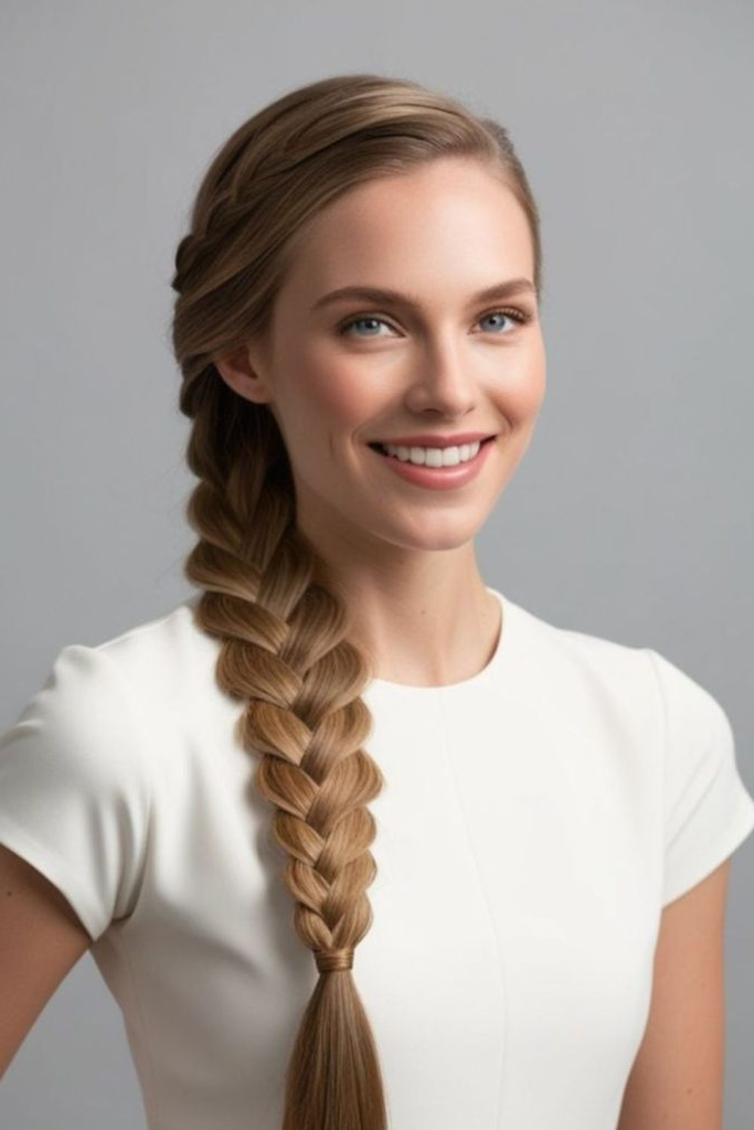 28 Elegant Softball Hairstyles 4 2. Braided Ponytail Powerhouse