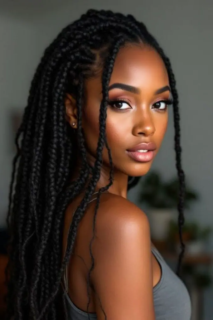 2. Cascading Locs Waterfall