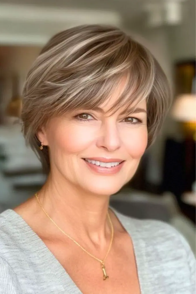 29 Best Sassy Hair Older Women Hairstyles 4 2. Feathered Bob Rebellion