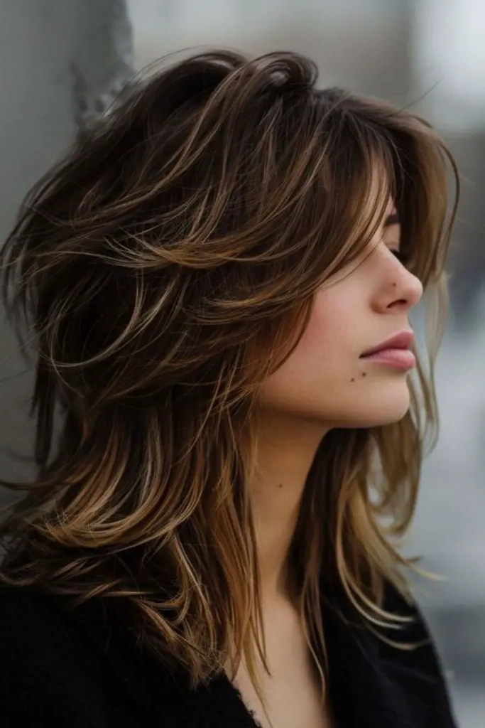 27 Stunning Shaggy Layered Haircut Ideas 4 2. Feathered Fury