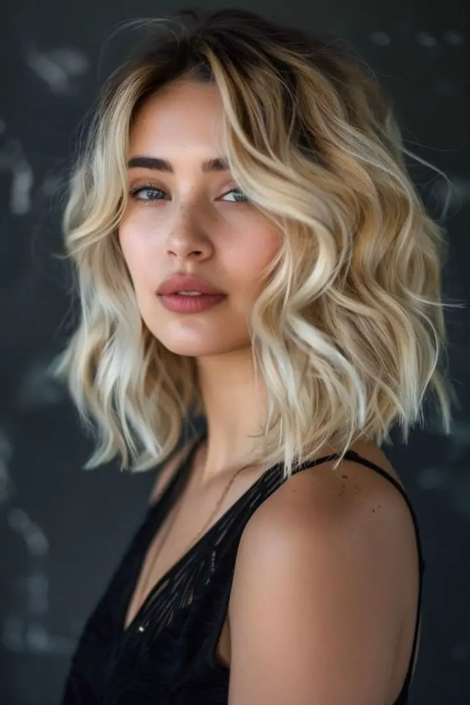 2. Honey-Dipped Luxe Bob