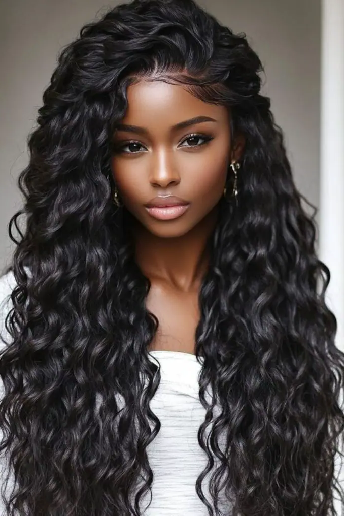 27 Best Crochet Hair Ideas 4 2. Midnight Curls Majesty