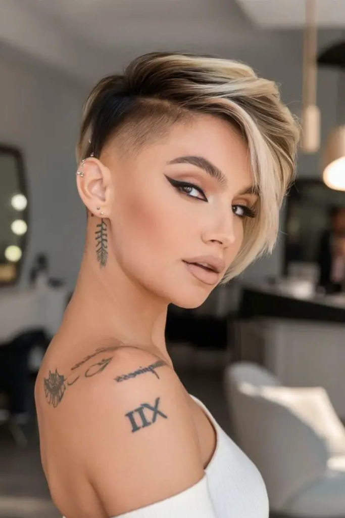 2. Modern Edge: The Asymmetrical Pixie