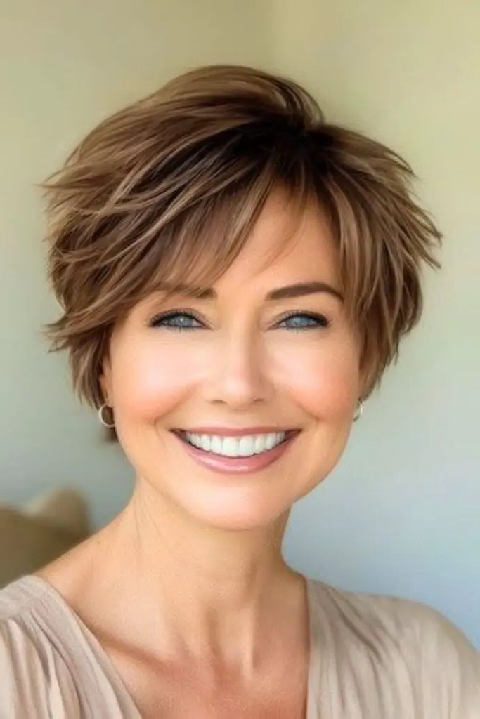 29 Best Haircuts for Thin Fine Hair 4 2. Shaggy Pixie Cut for Bold Statements