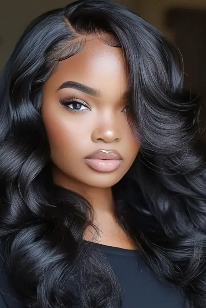 2. Wavy Waterfall Glam