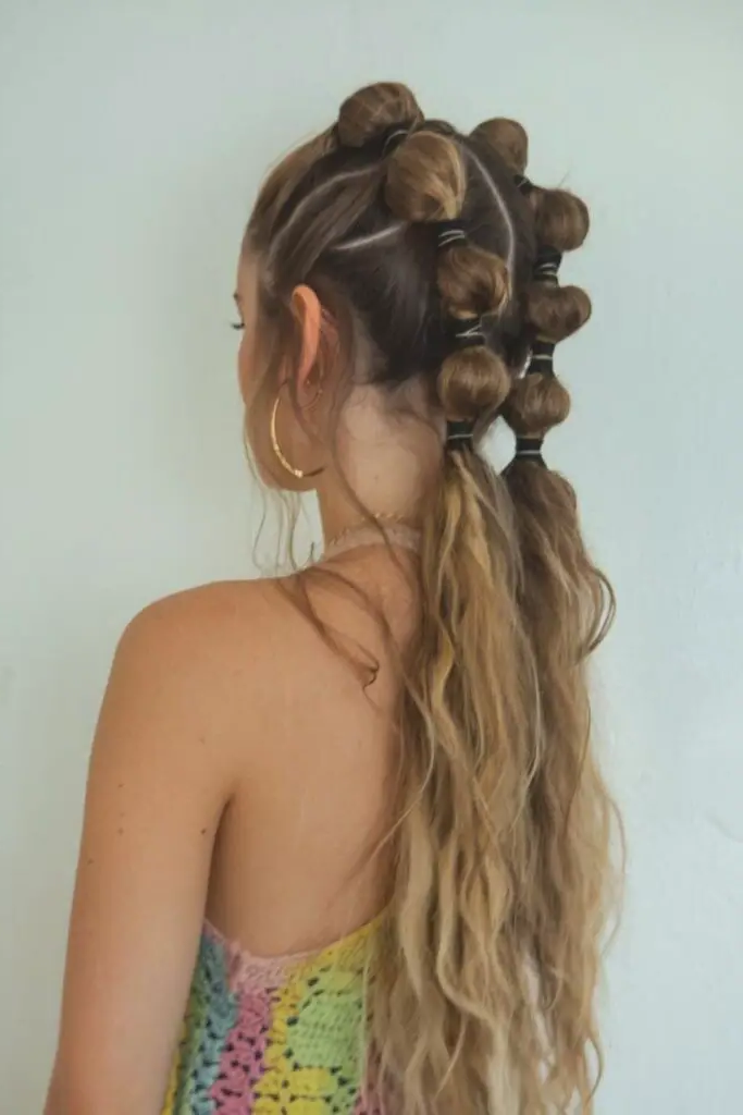29 Top Spring Hairstyles for 2025 22 20.Bubble Braids