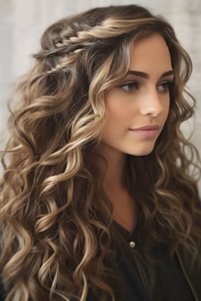 27 Easy Latina Hairstyles 22 20. Bouncy Curls with Front Twist