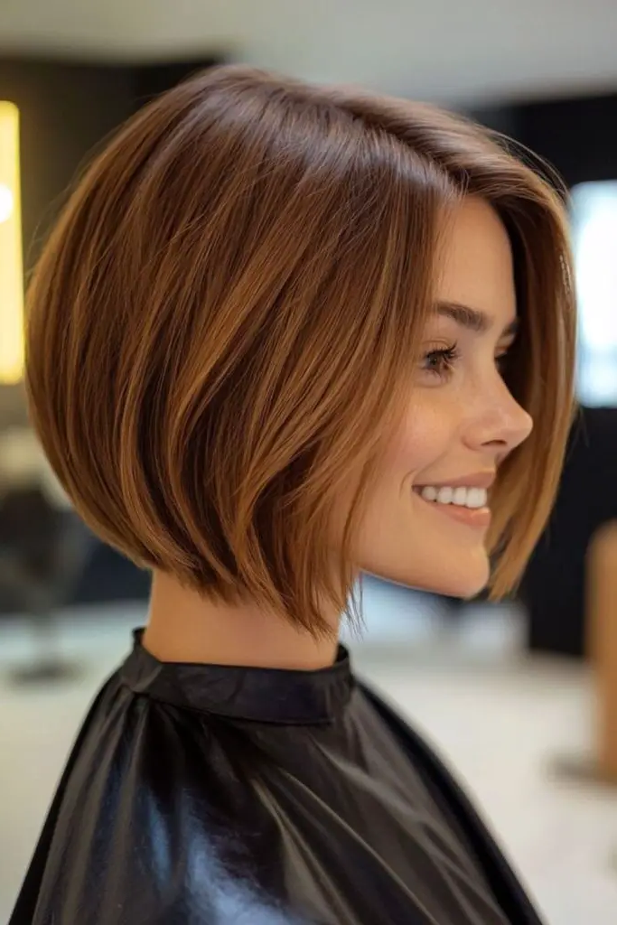 29 Awesome Angled Bob Hairstyles 22 20. Caramel Rush Bob