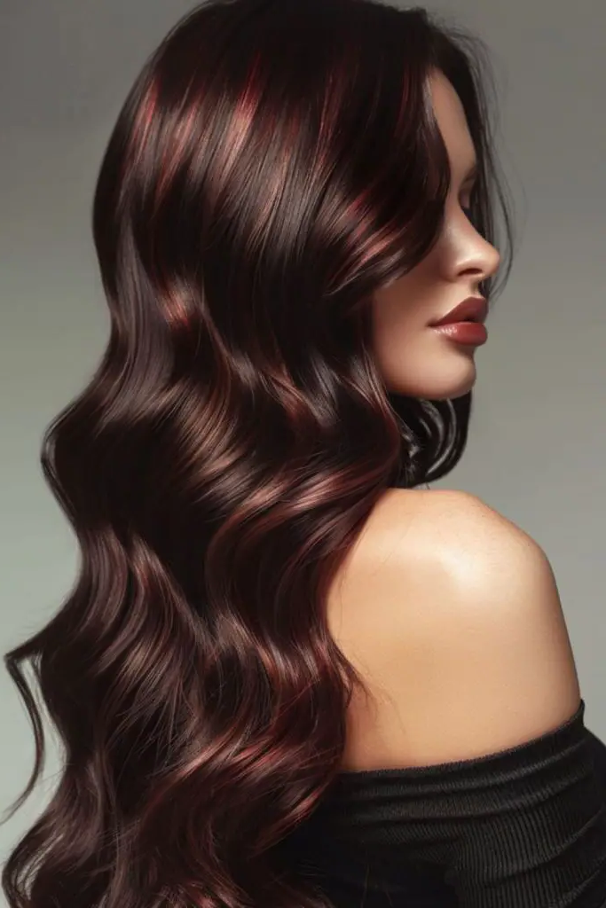 29 Best Rich Dark Chocolate Brown Hair Ideas 22 20. Chocolate Cherry Undertones