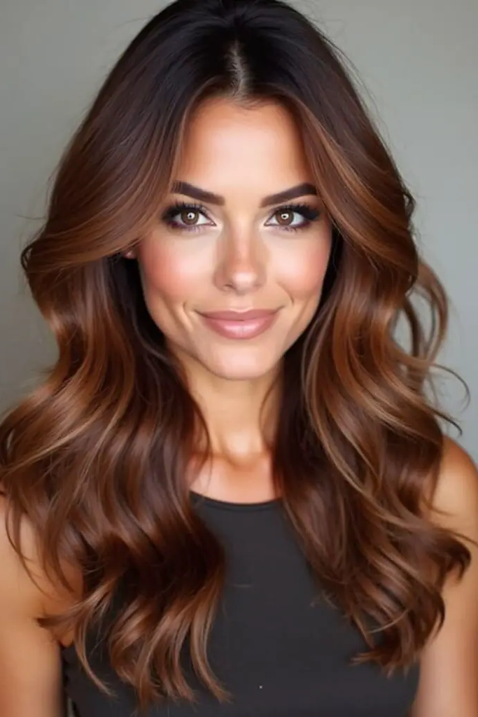 27 Brunette Hair Color Ideas for Summer 22 20. Deep Auburn Cocoa