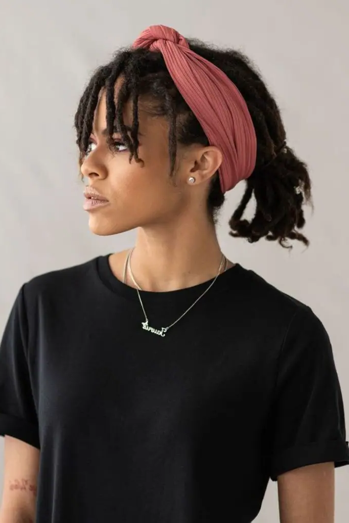 28 Small Dreads Black Women Ideas 22 20. Headwrap Harmony